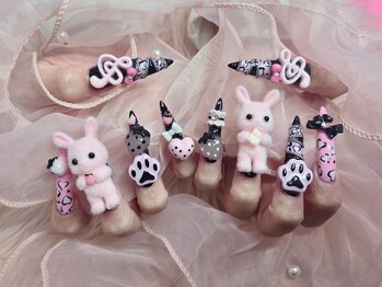 うさちゃんネイル