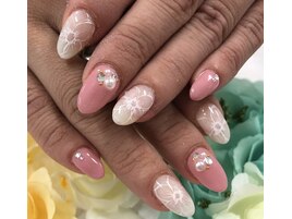 シースルーフラワーアート♪
