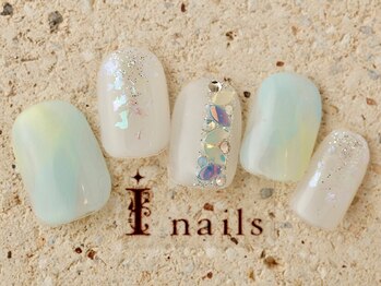 アイネイルズ 町田店(I nails)/さわやかリーフホロ♪8480円