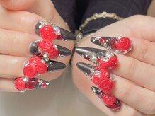 エムネイル(M-Nail)/★3D薔薇ネイル★