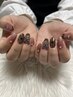 キラキラ韓国/ワンホンnail☆新規オフ無料/¥7700～