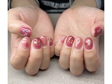 ハズグラスネイル(Haze Grass nail)/フラワーネイル