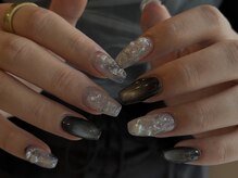 ガレージネイル(GARAGE Nail)/ブラック×シルバー個性派