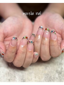 モレリア(morelia)/キラキラ上品フレンチネイル