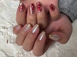 ペールレッドネイル