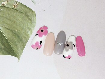 ネイルライフ(NailLife)/マリメッコ柄ネイル