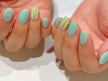 ルームヘアネイル 梅ヶ丘店(Room hair nail)/ニュアンスグリーン