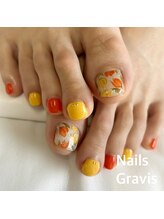 ネイルズ グラヴィス(Nails Gravis)/持込フットシンプルデザイン