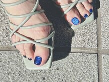クレモアネイル 池袋西口店(CLEMORE NAIL)/フット×ブルーマグネット