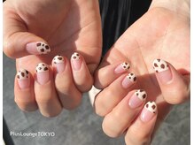 プルースラウンジ トウキョウ(Plus Lounge TOKYO)/アニマル柄フレンチネイル♪