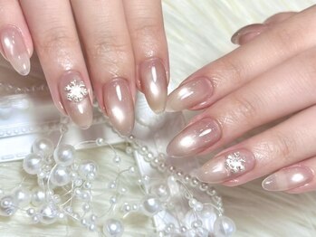 ジョアアンジェ 福島店(joieange)の写真/フィルイン,パラジェルあり★スピーディーかつ丁寧な仕上がり！シンプルだけど可愛い、褒められネイルに◎