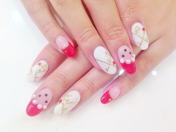 ネイルコレクション ベビーピンク(Baby Pink)/ジェル付け放題￥10990/雪の結晶