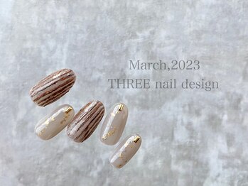 スリー(THREE)/March 2023/nail desing