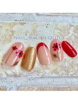 ネイルサロン クイル(QUILL)/９月コスモス（１）