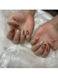 チェック柄ネイル