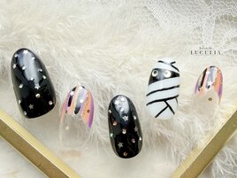 ハロウィンネイル★ミイラネイル