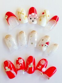 ジェル付け放題￥10990/雪の結晶