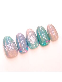 ネイルサロン ジュネイル(NAIL SALON JUNAIL)/ユニコーン×エスニック