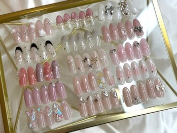 エモナネイル 博多駅前(Emona Nail)の写真/博多駅スグ*Open＜朝9:00～夜20:00＞当日予約OK◆可愛いキラキラパーツも豊富