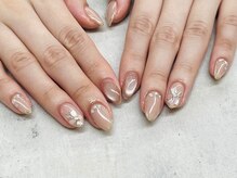 ネイルサロン ドゥ(Nail Salon Doux)/【ほり】シェルフラワーネイル