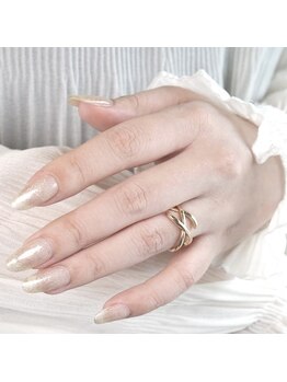 サロンド うるりら 秋田本店(salon de うるりら)/シャンパンラメ×クリア