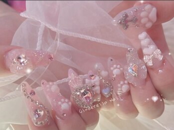 【スカルプ長さだしネイル】