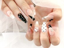 リベレ 心斎橋店(LIBELLE)/モノトーン/白黒/フレンチネイル