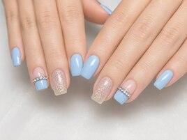 春ネイル　パステル
