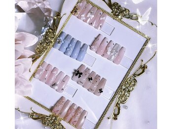 ラプティキュ(La pticu)の写真/《推し活/日々のモチベUPに*》トレンド満載の定額デザインを豊富にご用意◇季節のモテネイル¥7,000/学割も!