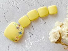 ボネール(nail ＆ eyelash Bounail)/押し花 パステル フット