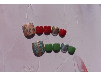 ブリオン 六本松店(Bullion)/アンティークフラワーネイル