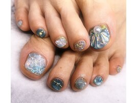 お任せ夏フットネイル