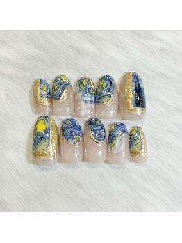 ゴッホ/星月夜イメージネイル