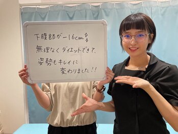 おおたき整体院 梅林院/下腹部がマイナス16センチ
