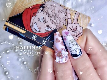 ハピナス(HAPPINAS)/痛ネイル/キャラクターアート/3D
