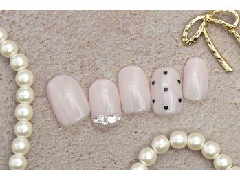 5000円　ハートドット　シンプル