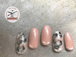 ピンクペーパーマーブル