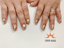 トヨネイル(TOYO NAIL)/ミラーonフラワー☆
