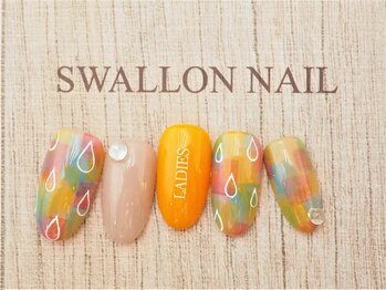 スワロンネイル(SWALLON NAIL)/梅雨デザイン♪