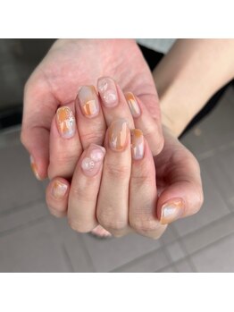 トータルサロン 白べぇーっ プラス/マーブルネイル♪