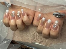 トリー アンド デリー(Toliy&Deliy)/上品グラデ×ジュエリーネイル