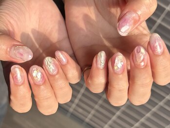 ひまりネイル(ひまりnail)/持ち込みニュアンスネイル