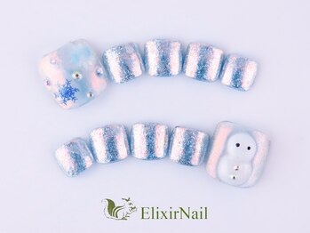 エリクサーネイル 長堀橋(Elixir Nail)/フット　やり放題／クーポン使用