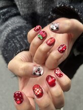 アトリエループ(atelier Loop by shiho)/shiho赤ネイル