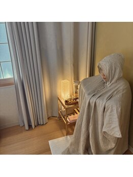 和nigi -ににぎ- ≪黄土よもぎ蒸し＆ドライヘッドスパ≫の写真/【お友達やパートナー、親子で語り合う時間を。】黄土よもぎ蒸しを一緒に受けていただけます。