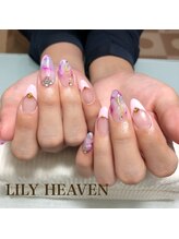 リリーヘブン(LILY HEAVEN)/大理石ネイル