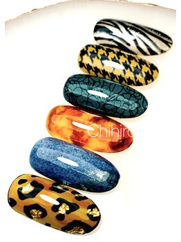 チヒロネイル/秋冬に人気の柄出来ました！