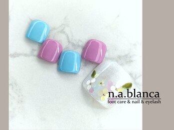 エヌエーブランカ 東白楽店(n.a.blanca)/紫陽花ネイル