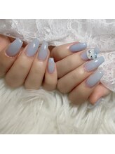リンドネイル バイ モカ アンド ララ(Lind nail by moca and LaLa)/ブルーワンカラー
