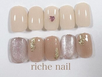 リッシュネイル 新百合ヶ丘店(riche nail)/シンプルアートコース